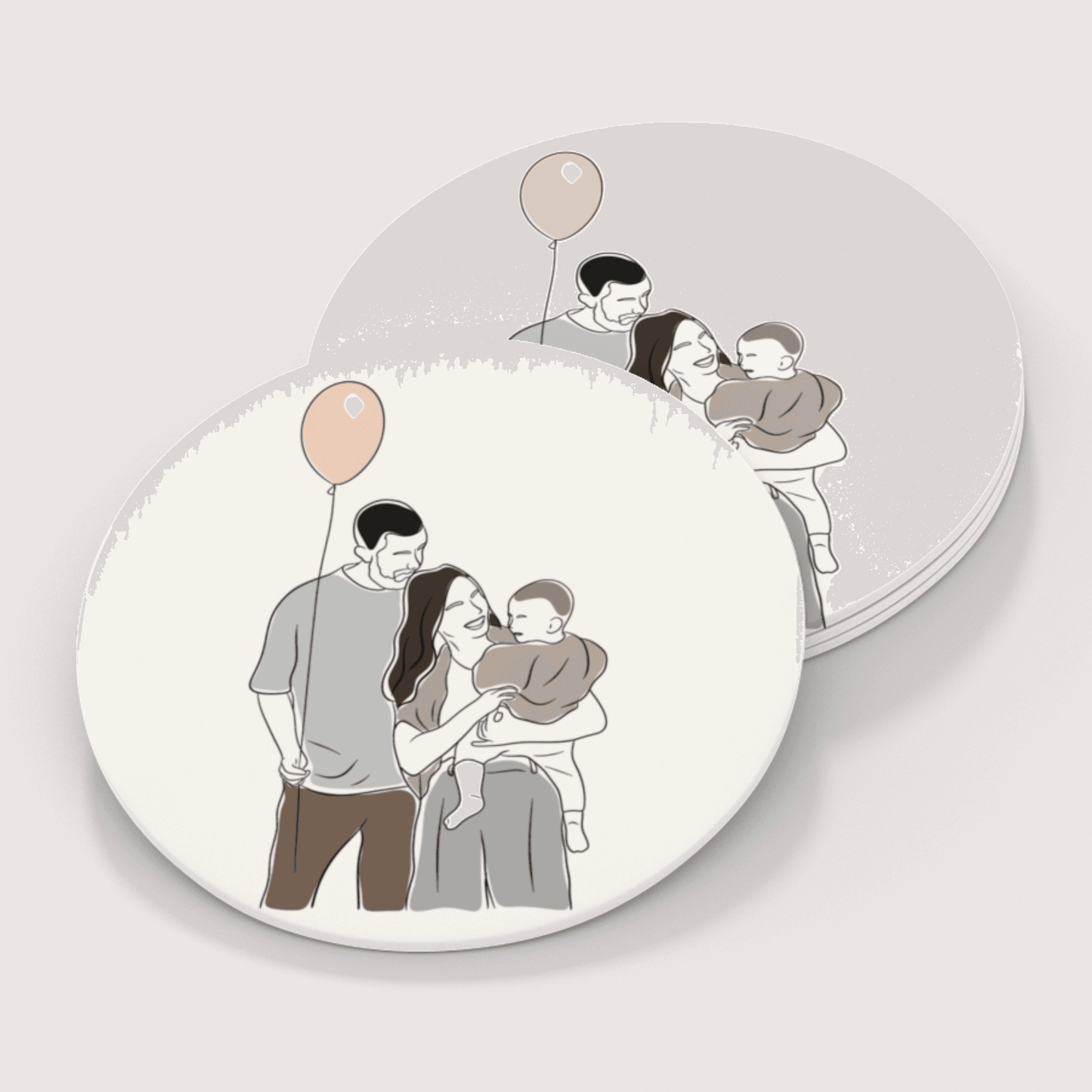 Ceramic Coaster - Nudo Prints