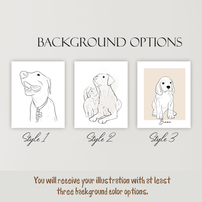 Line Pet Portraits