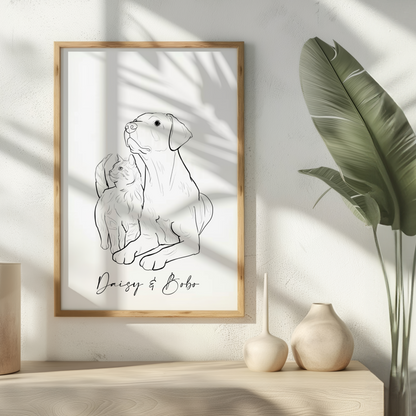 Line Pet Portraits